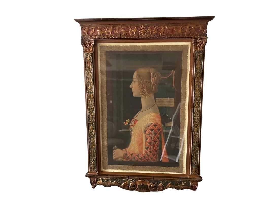Framed Print Titled Portrait of Giovanna Tornabuoni by Domenico Ghirlandaio (1 of 8)