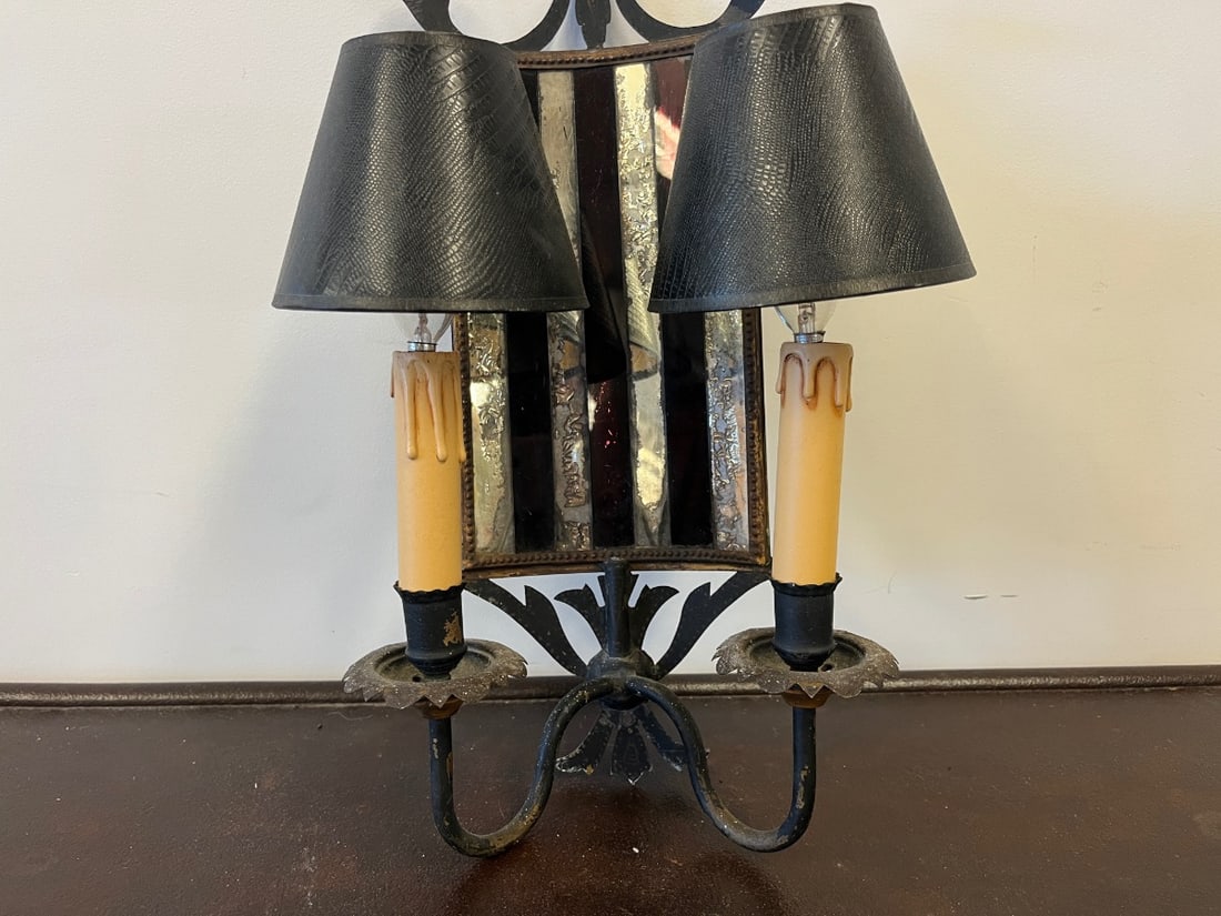 Mirrored Double Arm Sconce - 4
