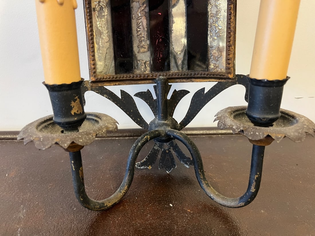 Mirrored Double Arm Sconce - 5