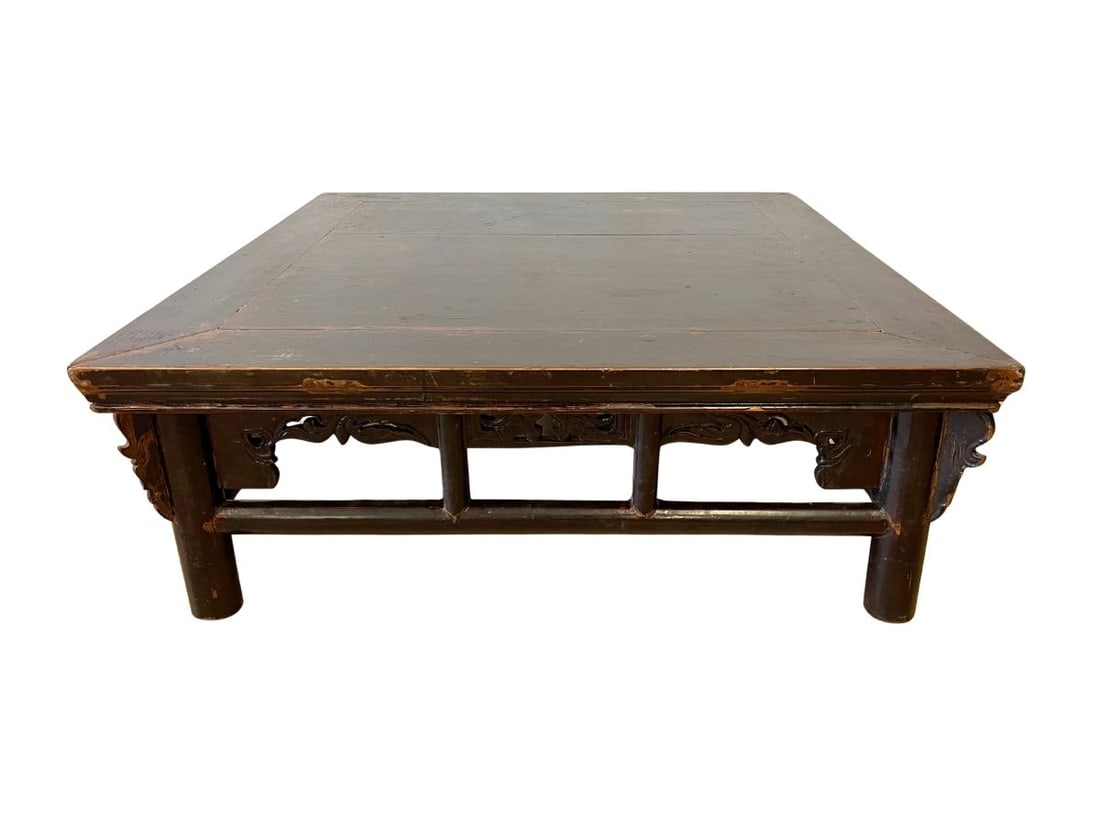 Square Chinoiserie Coffee Table: 37.75 in w x 37.75 in l x 13.75 in h