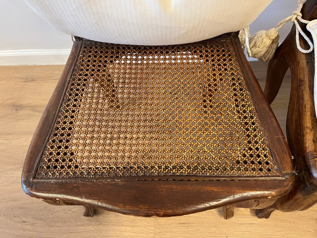 Cane Back Side Chairs, Pair - 10