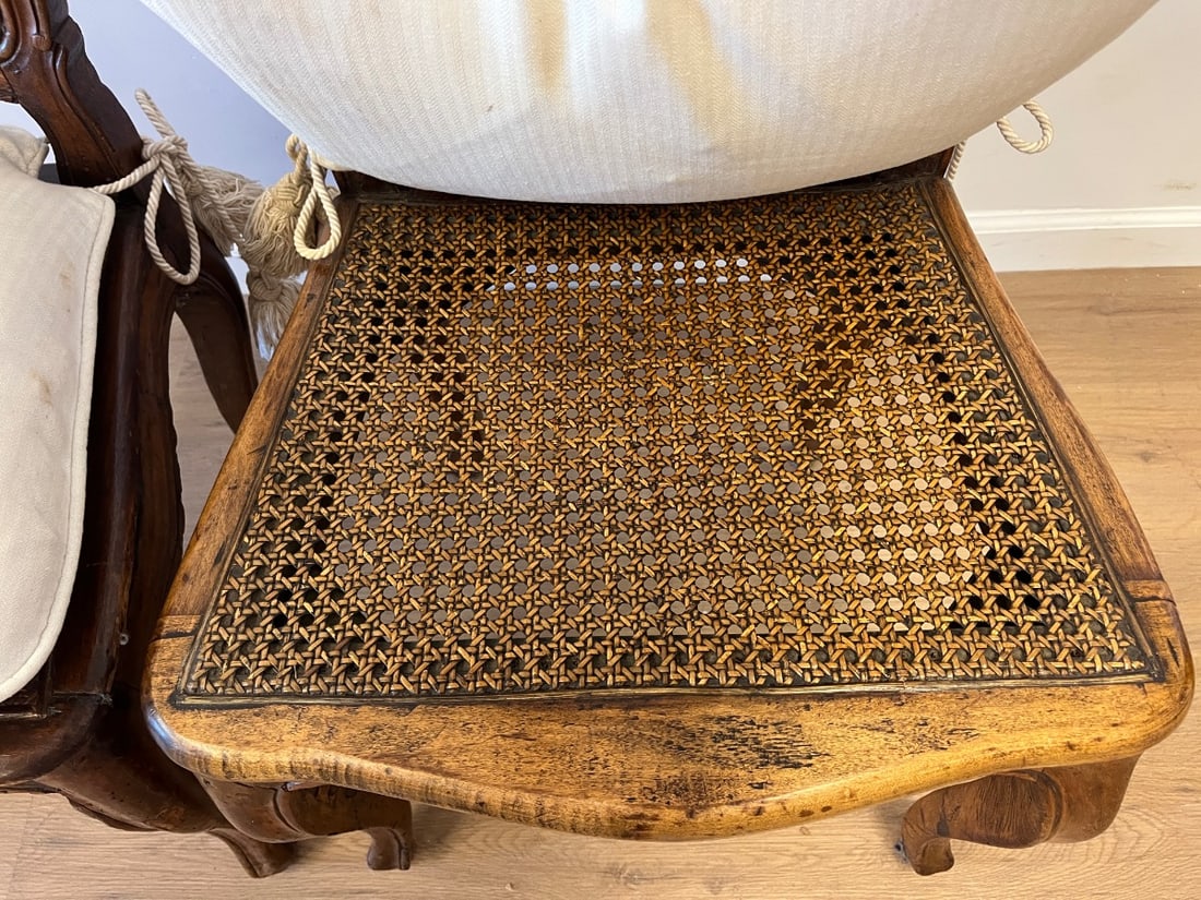 Cane Back Side Chairs, Pair - 11