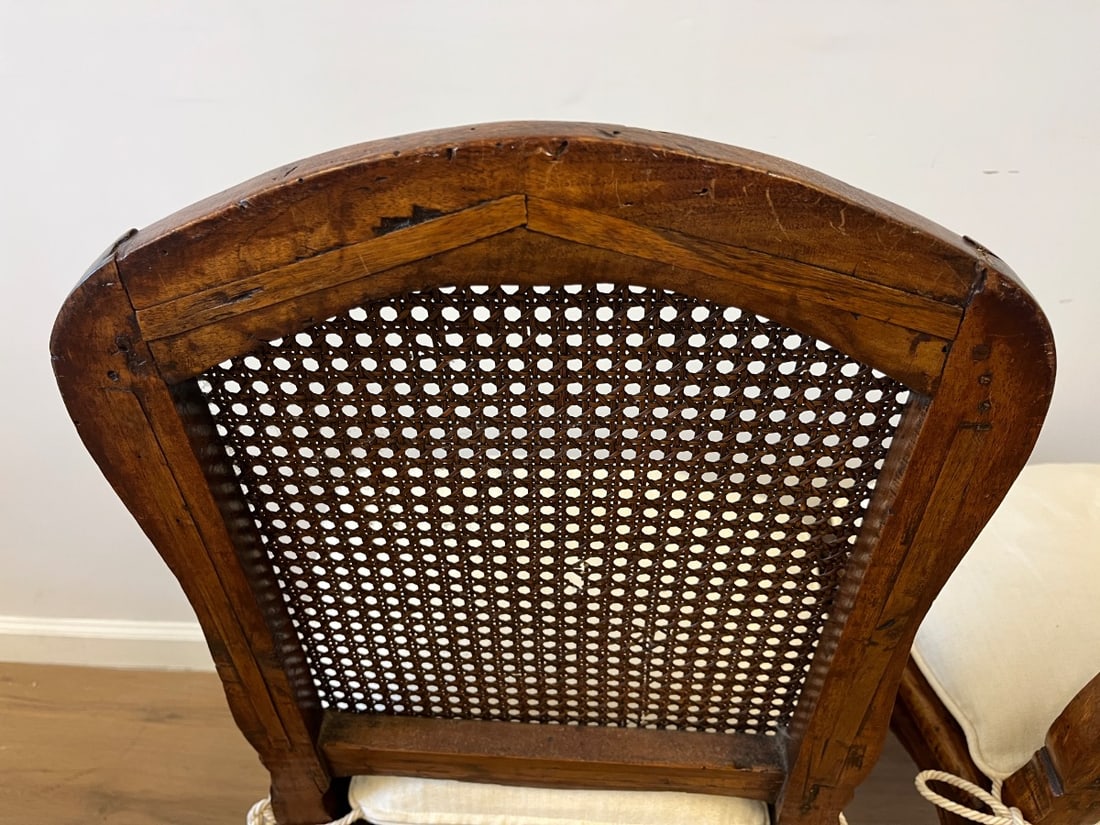 Cane Back Side Chairs, Pair - 7