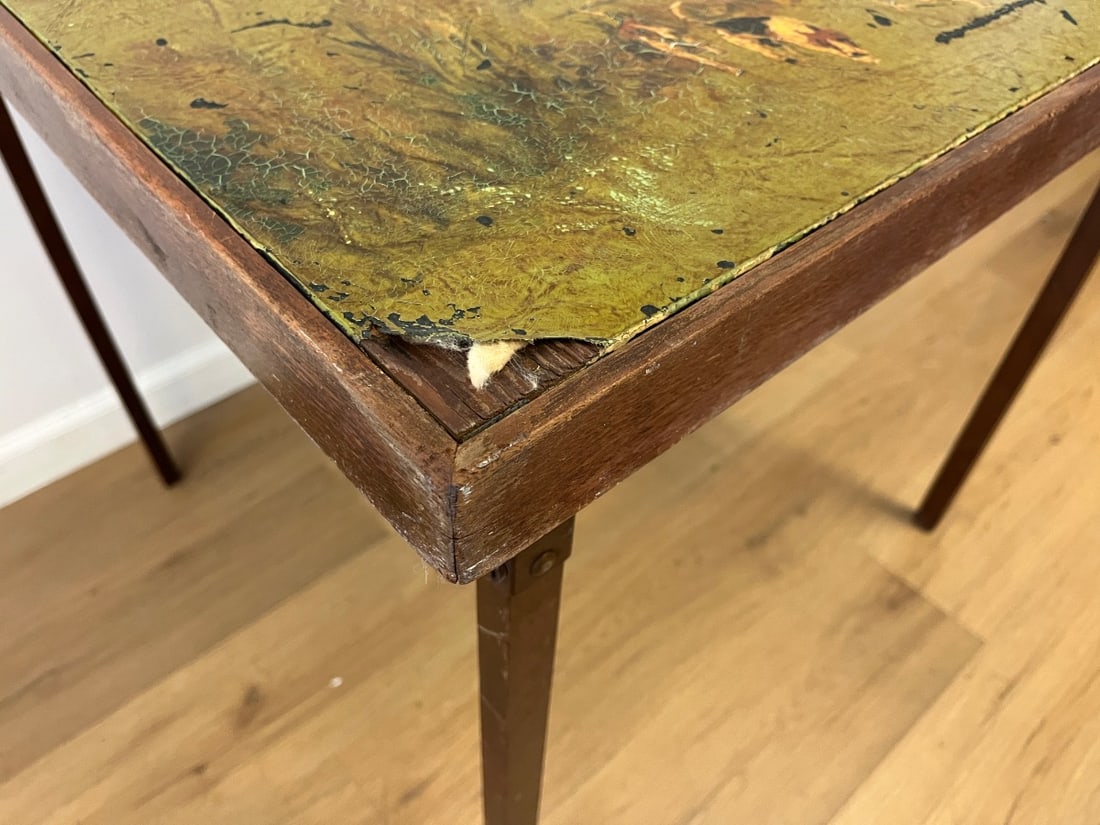 Folding Painted Card Table by B.Y. Acker - 5