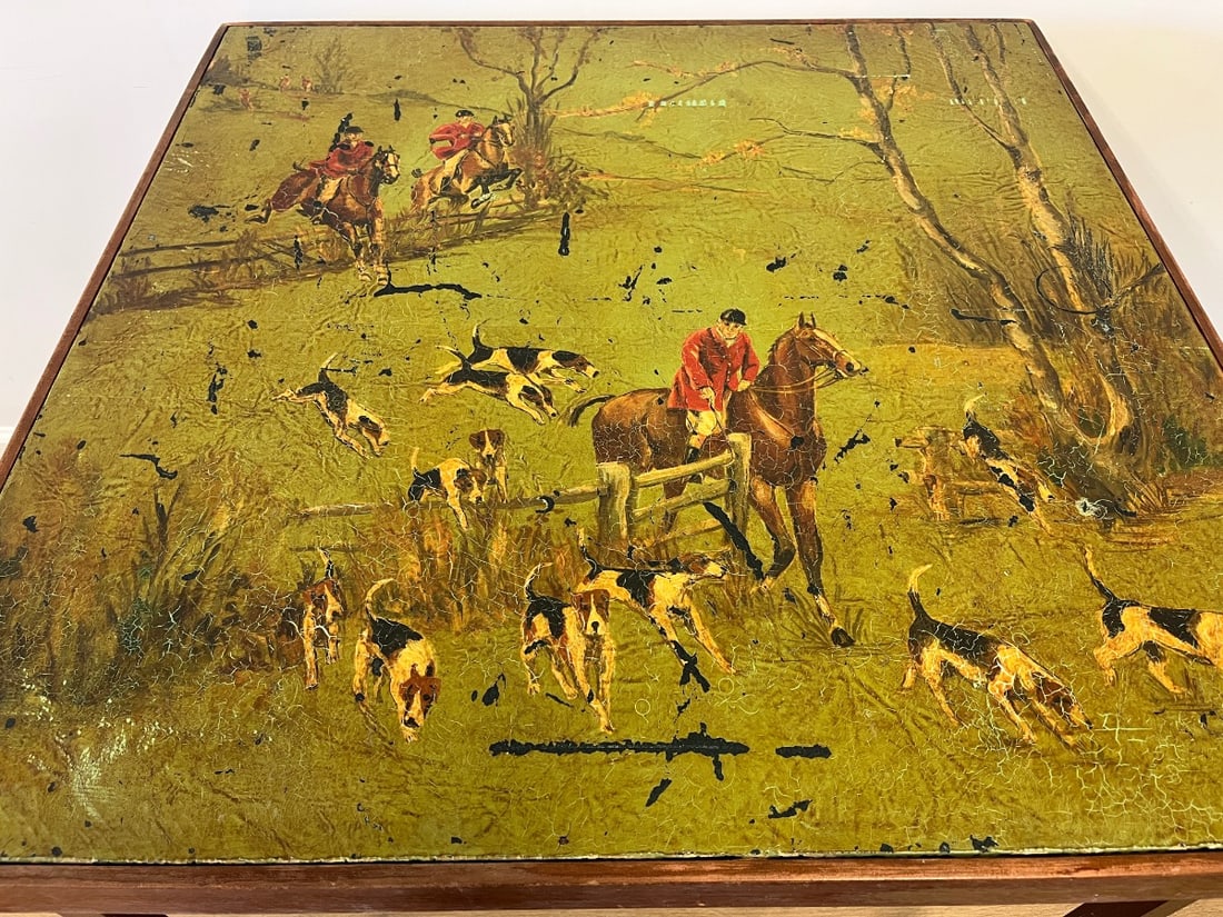 Folding Painted Card Table by B.Y. Acker - 6