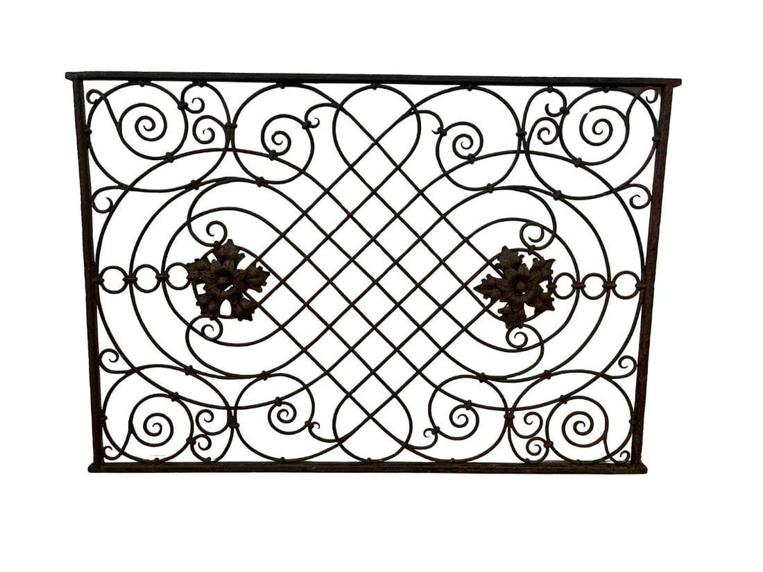 Decorative Wrought Iron Panel (1 of 6)