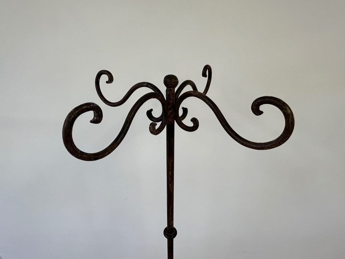 Metal Scroll Standing Coat Rack - 2