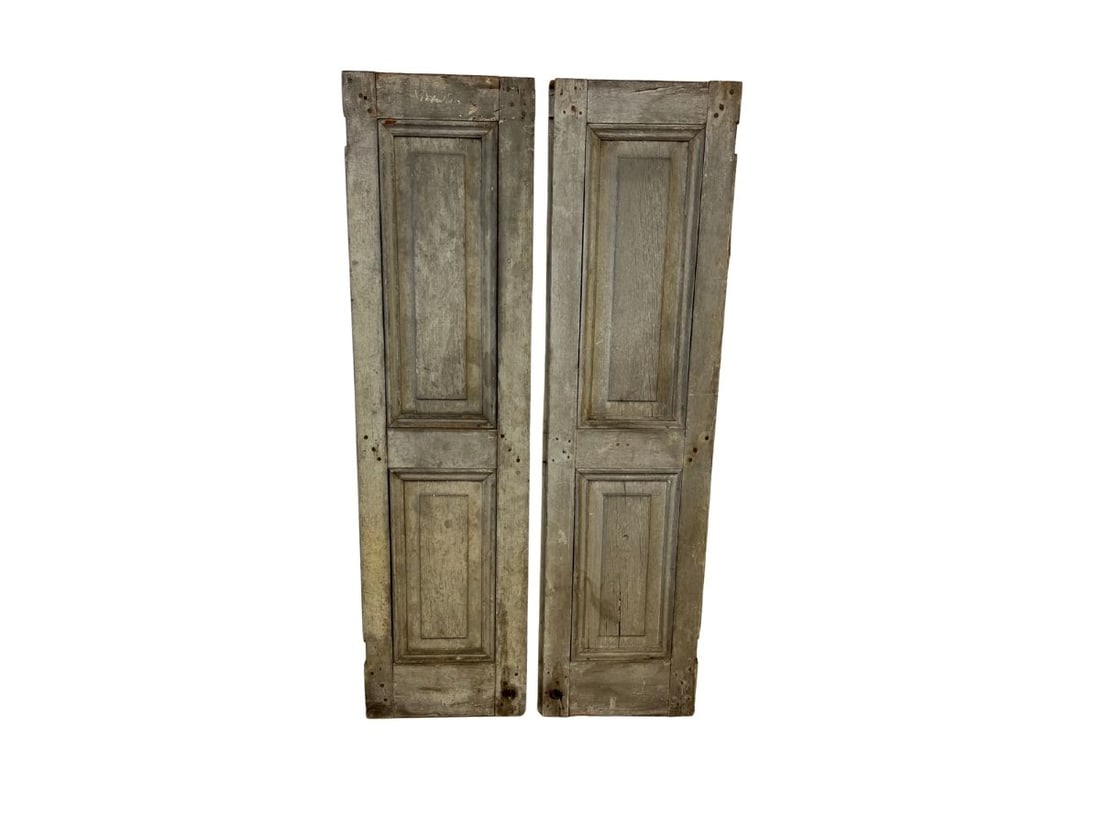 Vintage Wooden Doors: 14.5in w x 1.25in d x 55.25in h