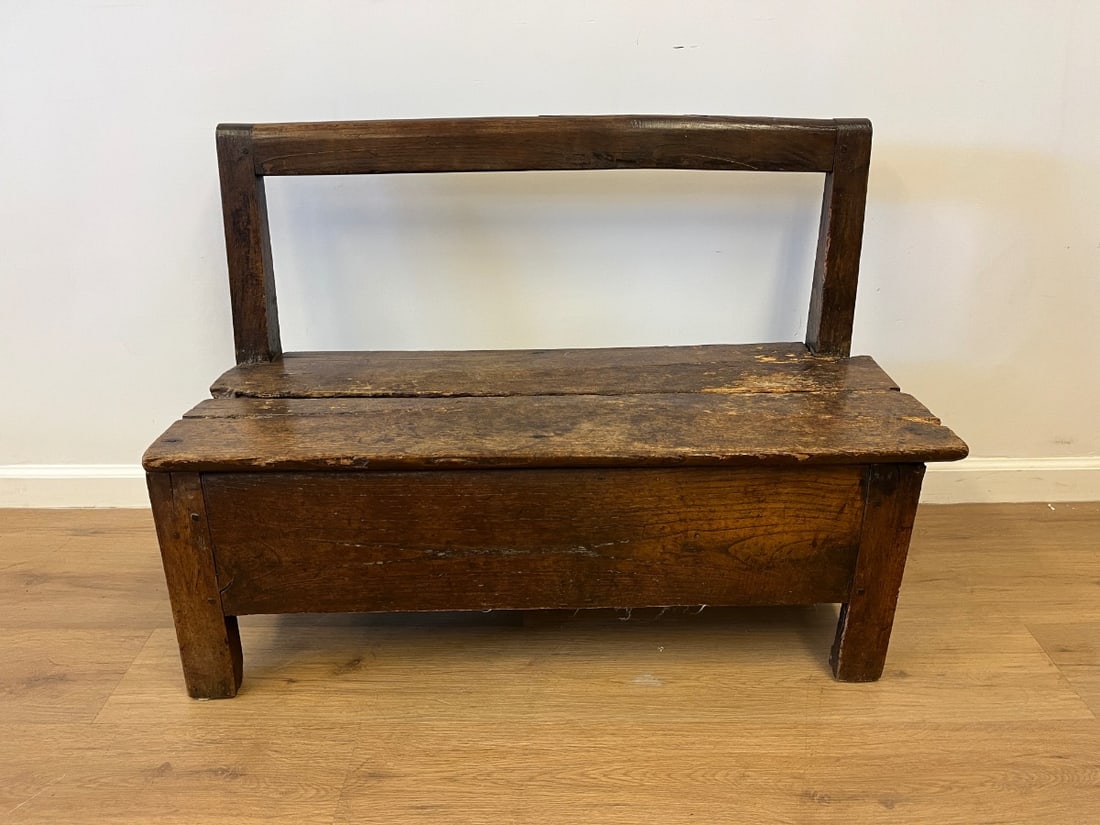 Antique Hall Bench - 2