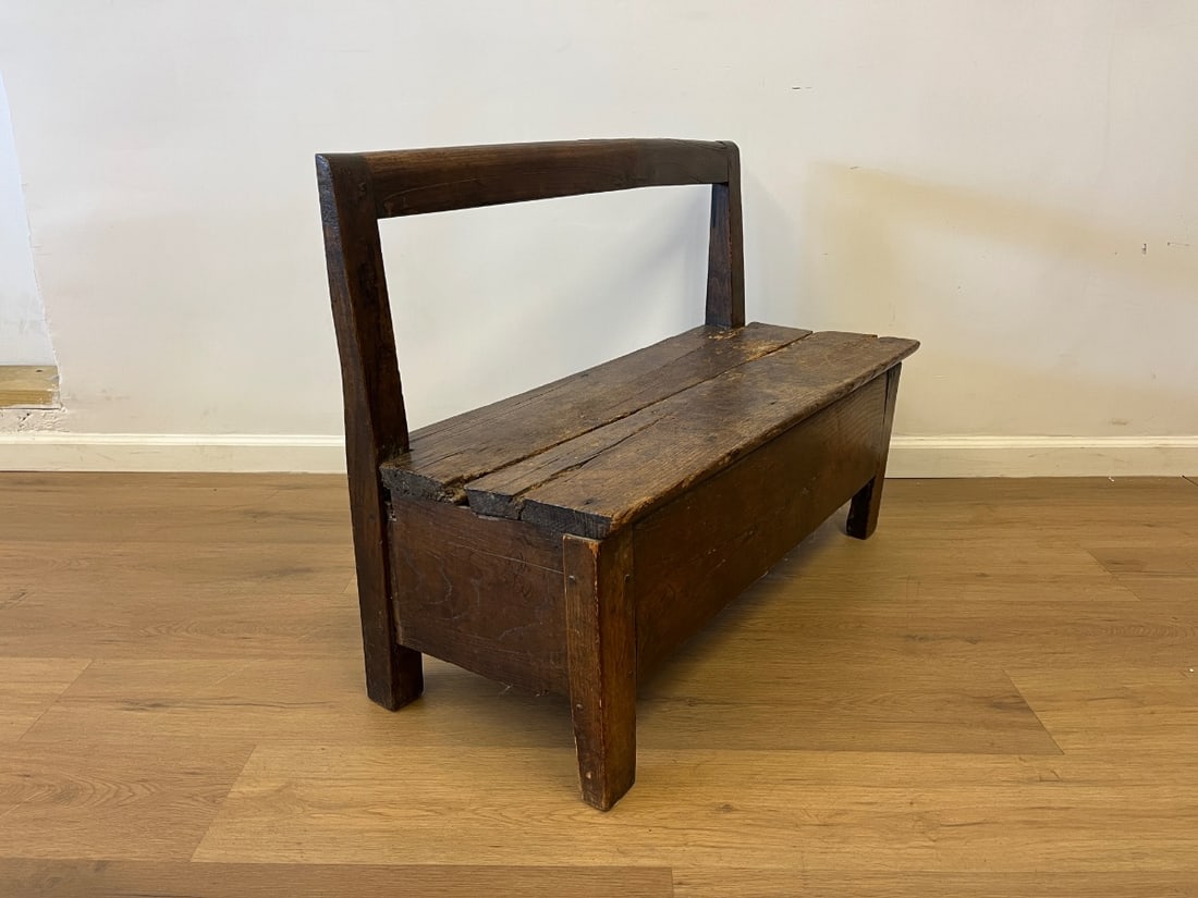Antique Hall Bench - 4