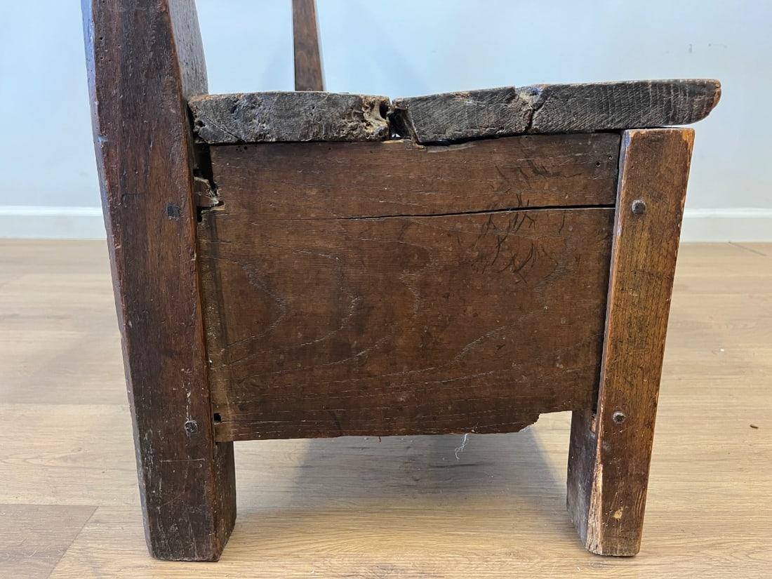Antique Hall Bench - 5