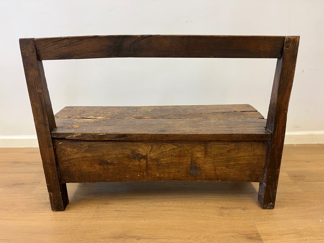 Antique Hall Bench - 6