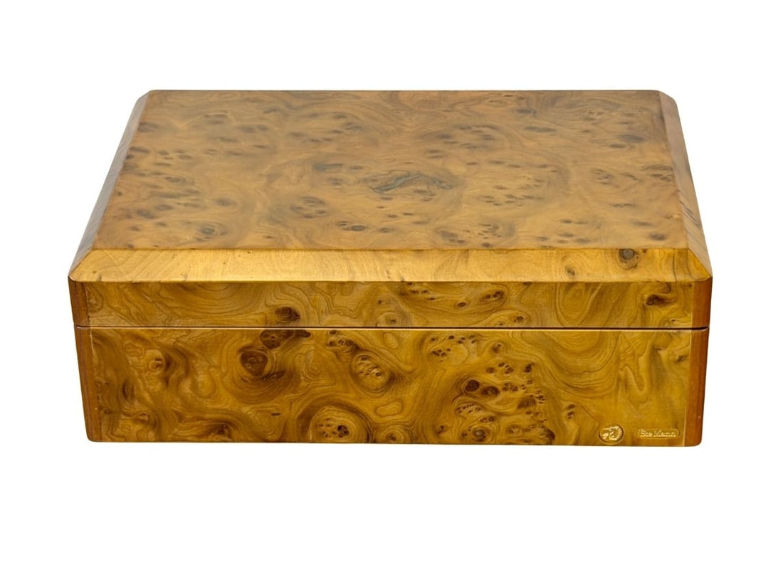 Birdseye Maple Humidor: 12.5in w x 8.5in d x 4.5in h