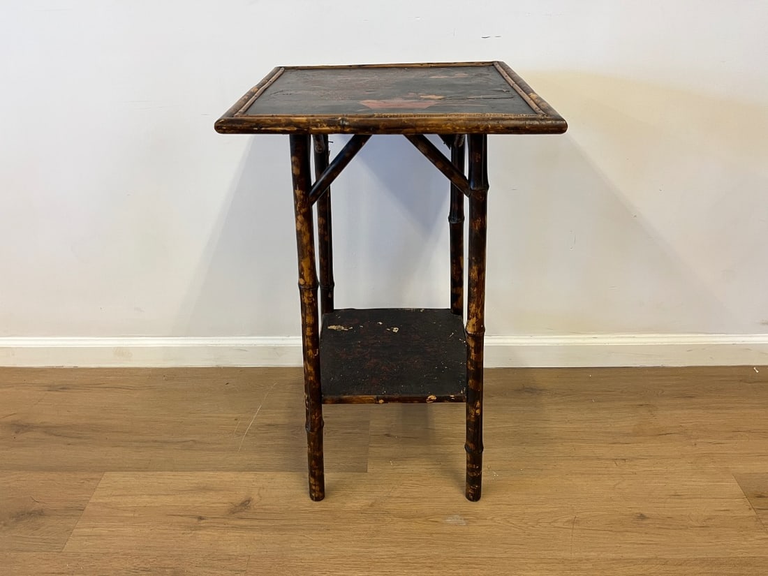 Burnt Bamboo Side Table - 2