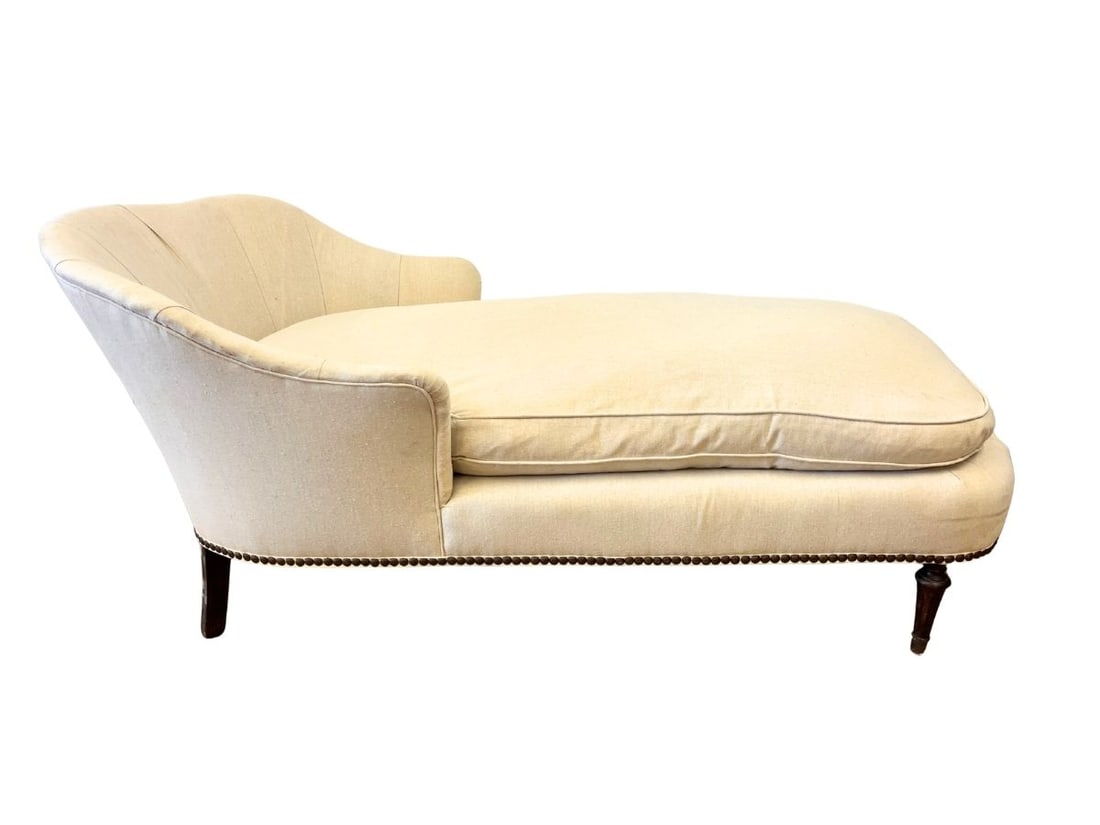Vintage Chaise Lounge: 30.5in w x 65in l x 29in h