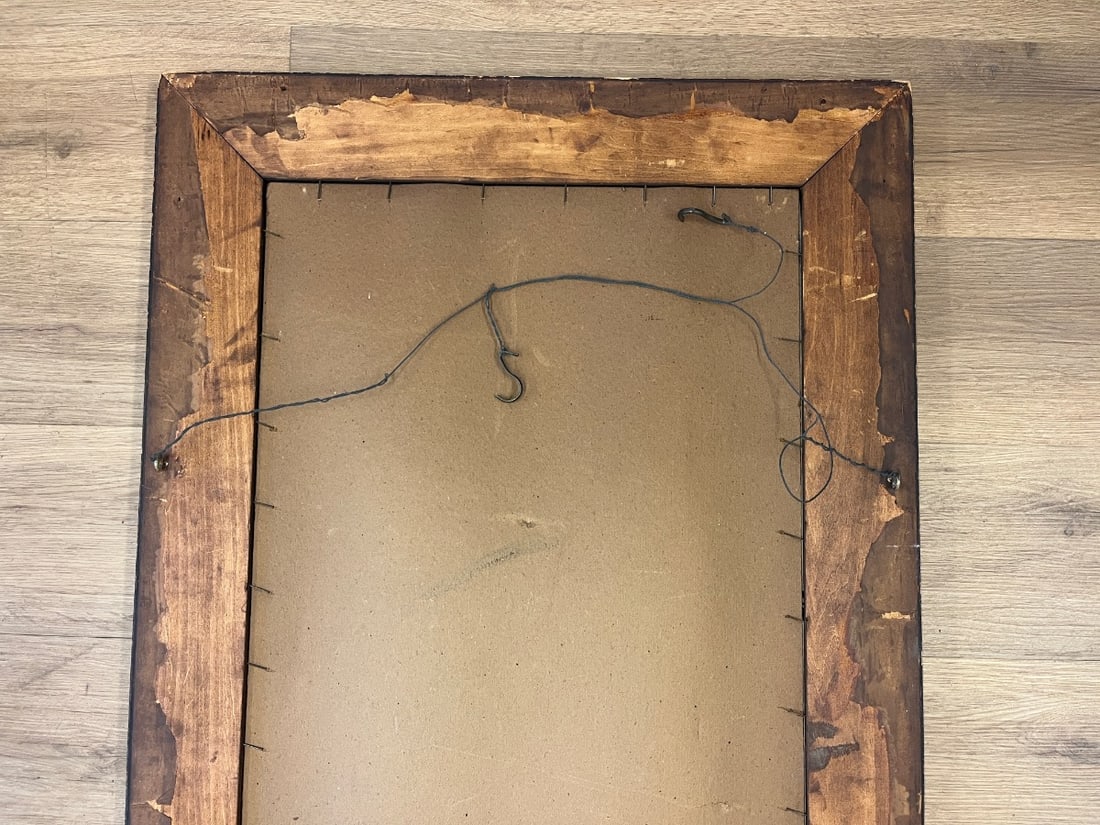 Tall Mahogany Rectangular Mirror - 7