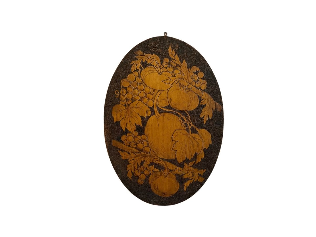 Flemish Wood Fruit Panel: 14.75in w x 21in h x .25in d