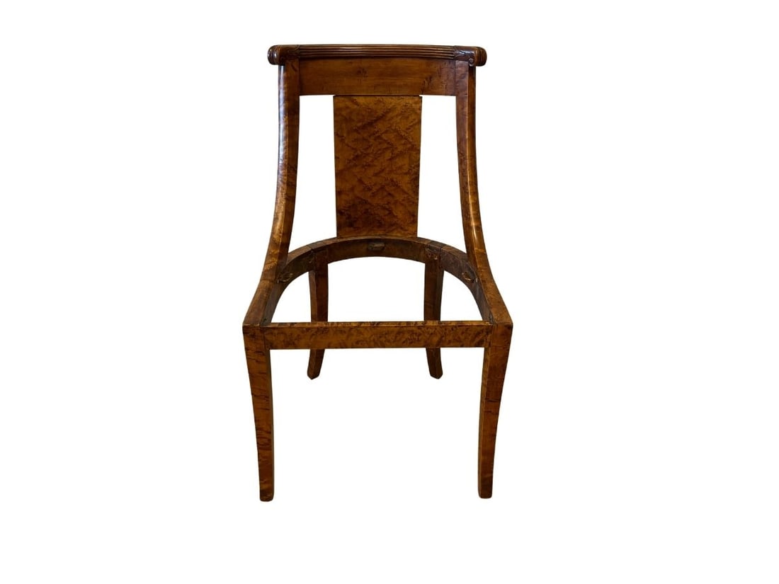Empire Style Gondola Chair Frame: 18.75in w x 17.5in d x 31.75in h, seat height (no seat) 16in