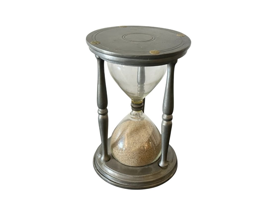 Vintage Pewter Hourglass (1 of 4)