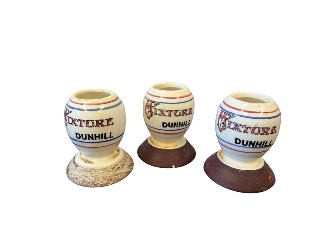 Vintage Dunhill Matcholders, Set of 3: 1.75in w x 2.25in h