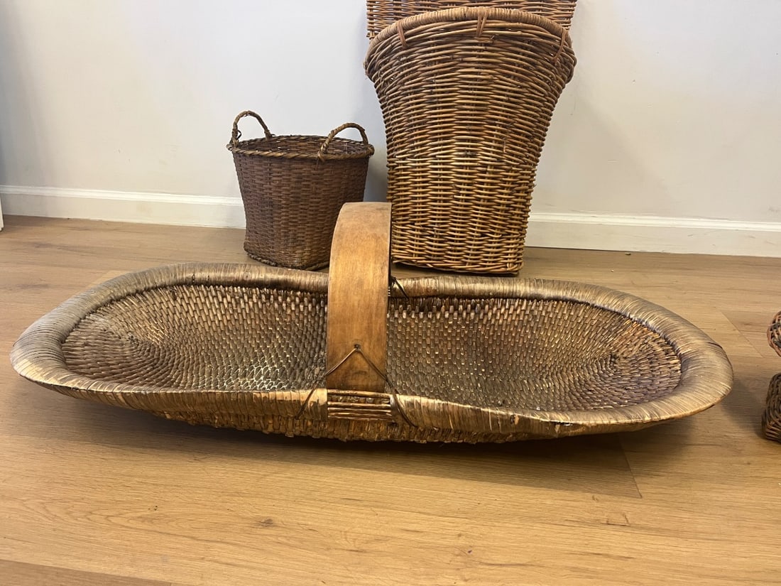 White Wicker Breakfast Tray - 7