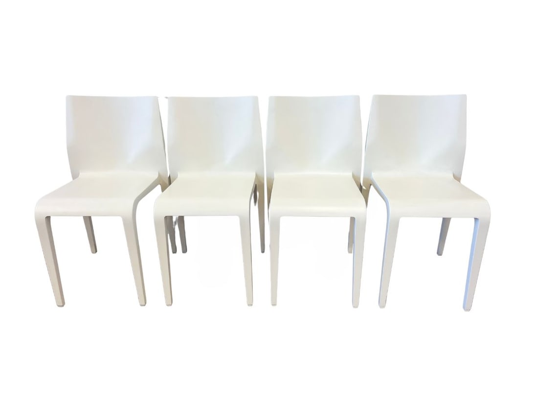Alias Laleggera Stacking Side Chairs, Set of 4: 14 in w x 20 in d x 30.5 in h , Back width: 17.25 in