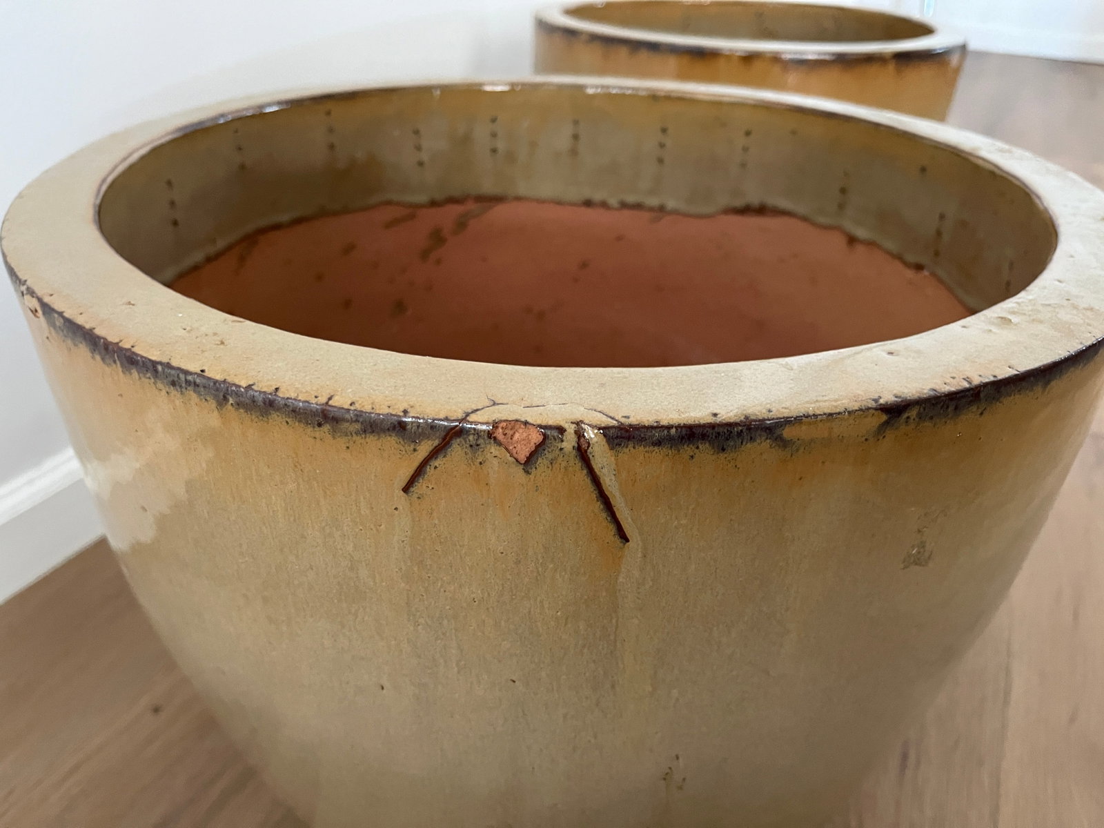 Glazed Planter, Pair - 5