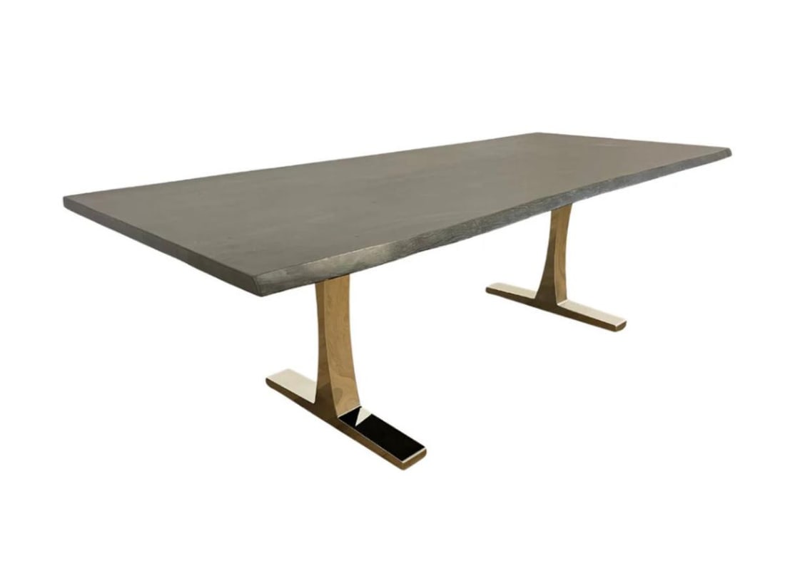 Square Root Live Edge Dining Table