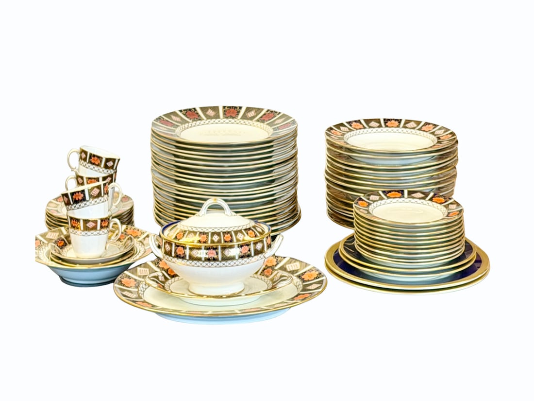 Royal Brown Derby Border Imari China, Collection of (1 of 20)