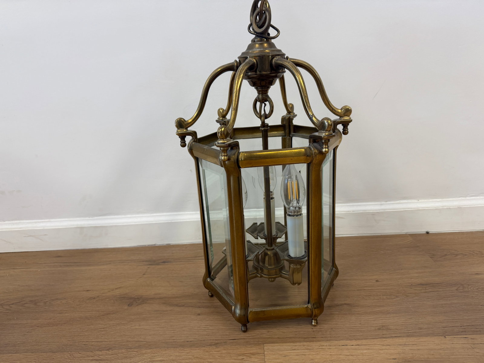 Brass Hall Lantern - 2