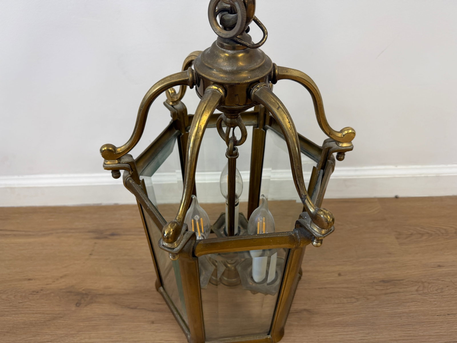 Brass Hall Lantern - 3