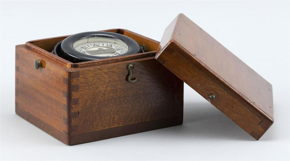 BOXED WILCOX, CRITTENDEN & CO. GIMBALED COMPASS Height: BOXED WILCOX, CRITTENDEN & CO. GIMBALED COMPASS First Half of the 20th Century Height 3.75". Width 4.75". Depth 4.75".