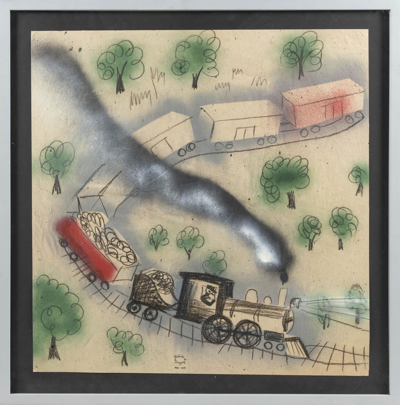 WAYLANDE GREGORY, New Jersey/Ohio, 1905-1971, A train (1 of 3)