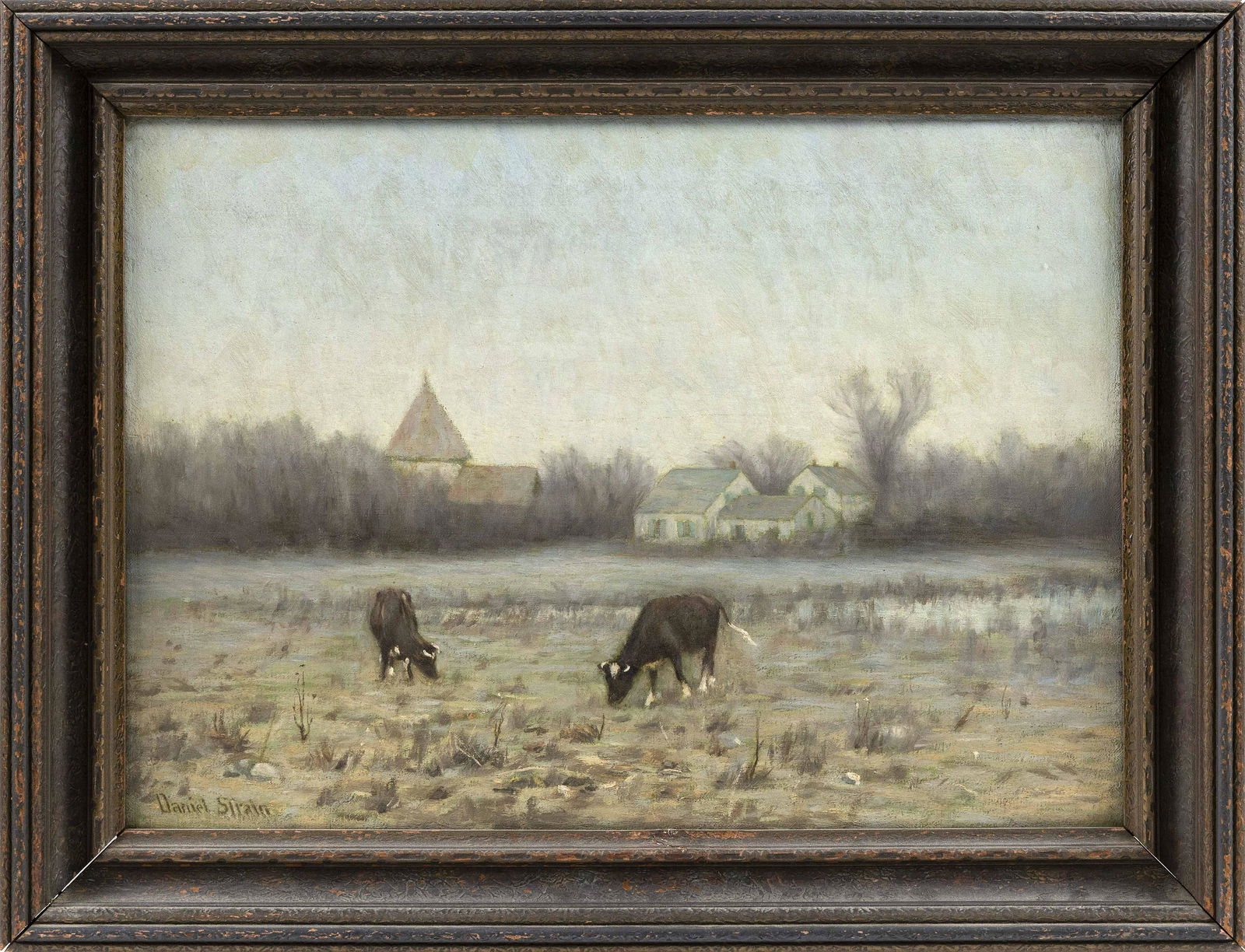 DANIEL STRAIN , Massachusetts, 1847-1925, Grazing (1 of 3)