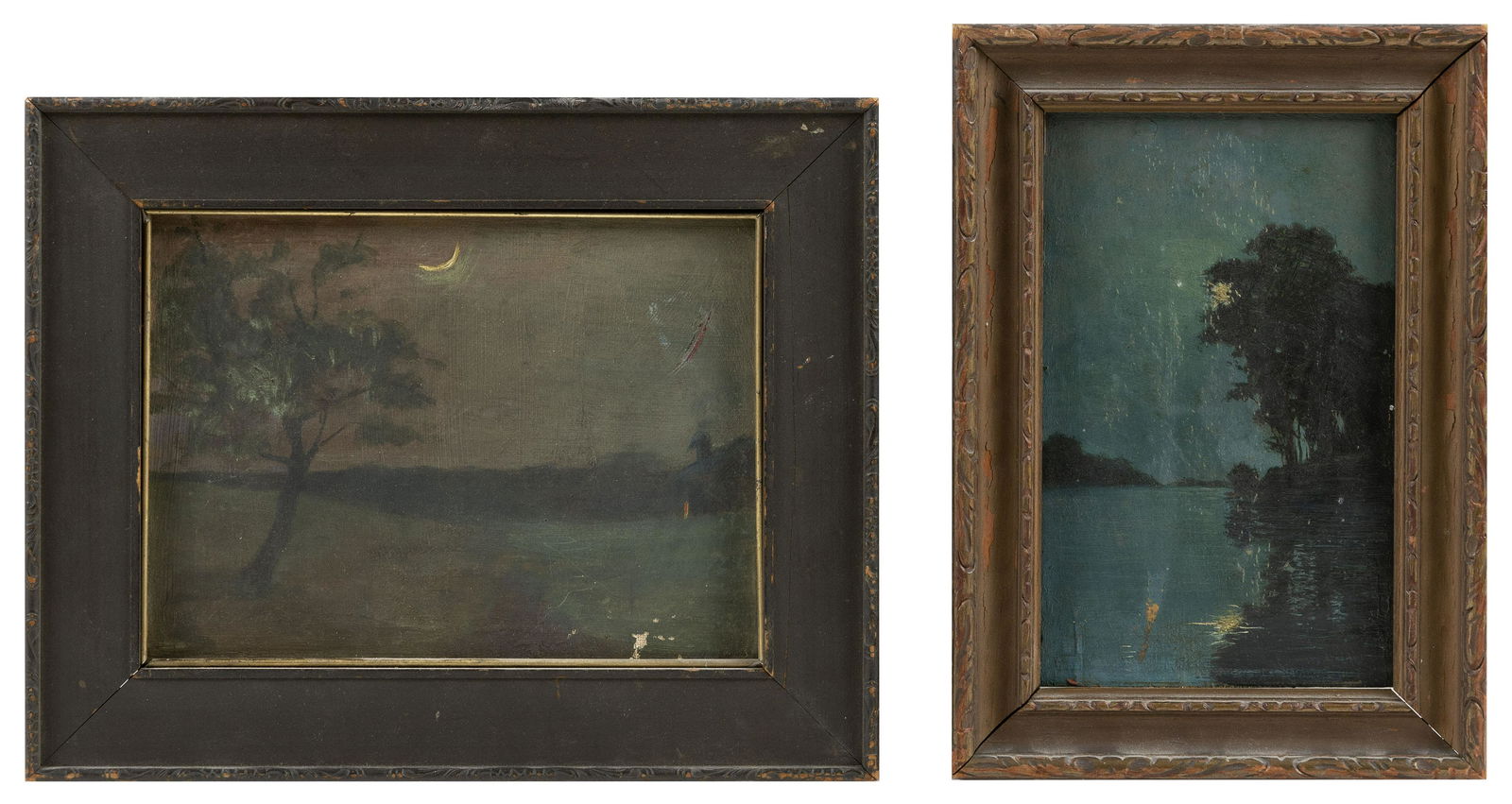 EDMUND WEURPEL, Missouri, 1866-1958, Two moonlit (1 of 2)