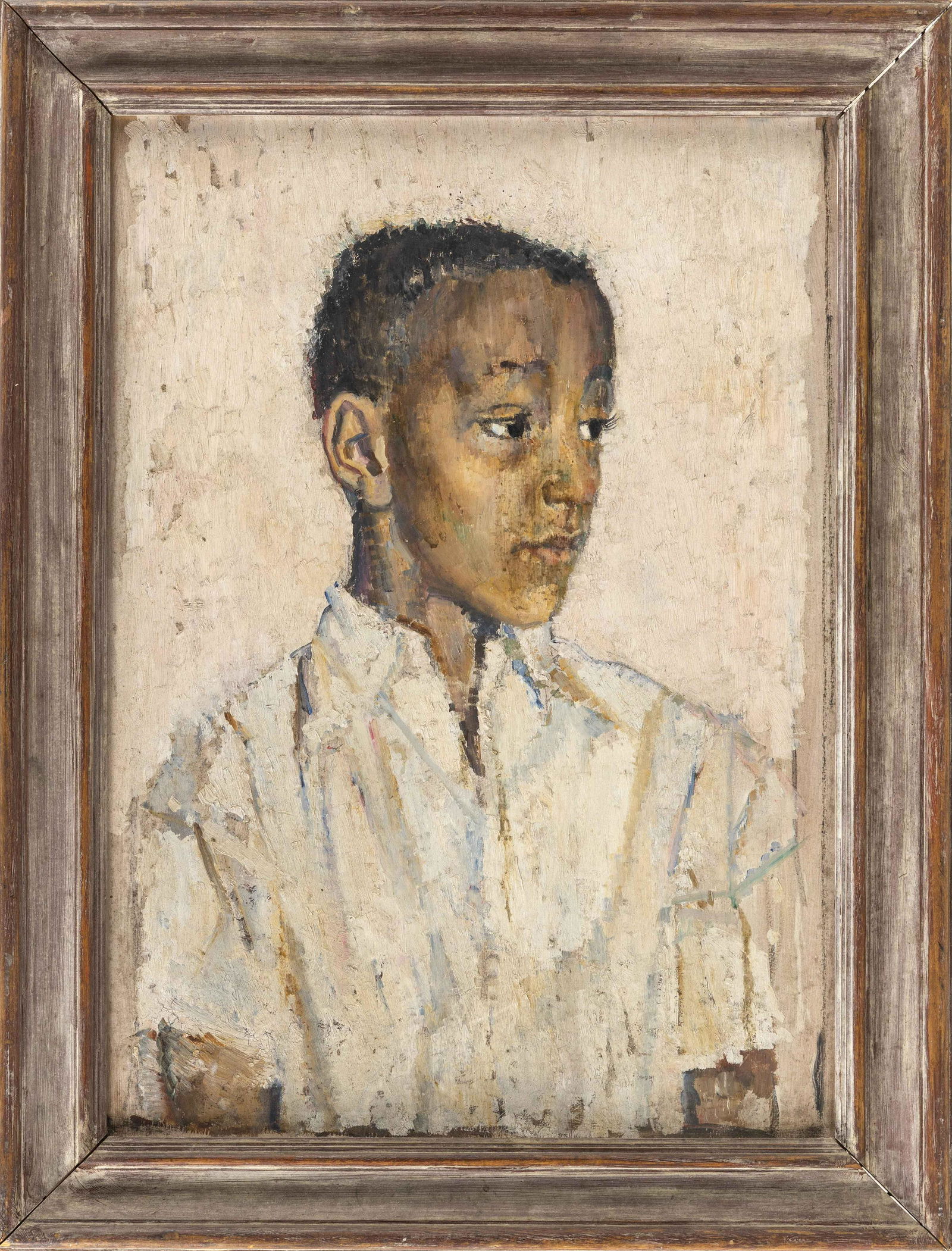 AMERICAN SCHOOL (20th Century), Portrait of a young (1 of 2)