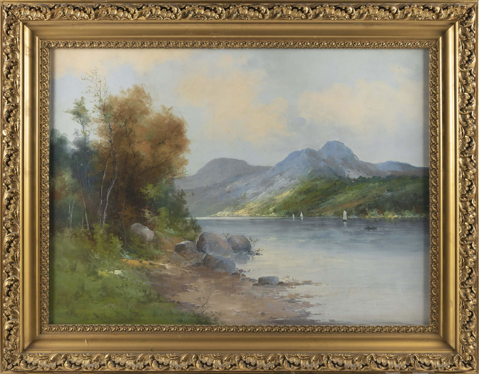 CLARENCE BRALEY (Massachusetts, 1854-1927), Mountain (1 of 3)