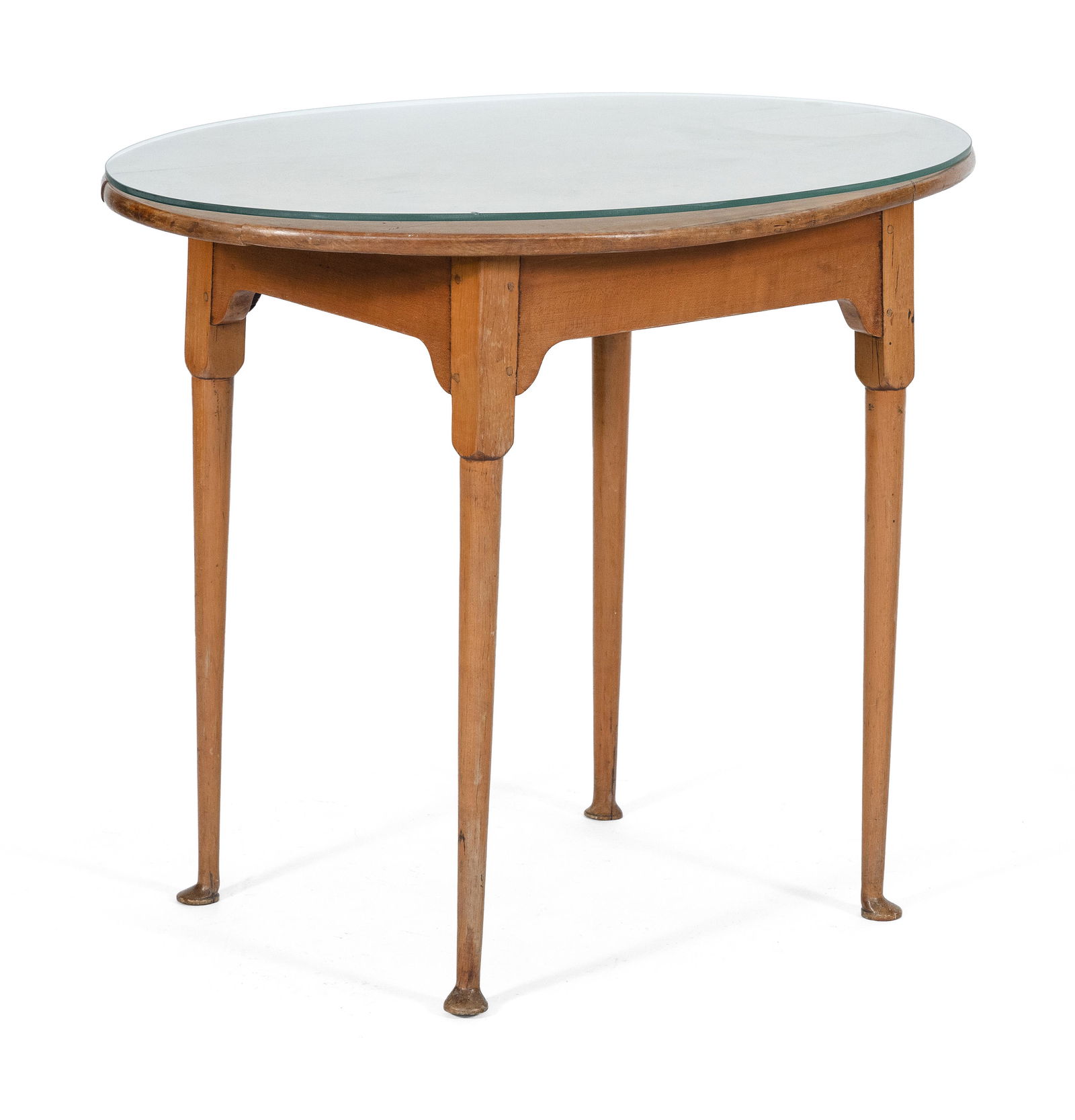 QUEEN ANNE OVAL-TOP TAVERN TABLE 18th Century (1 of 3)