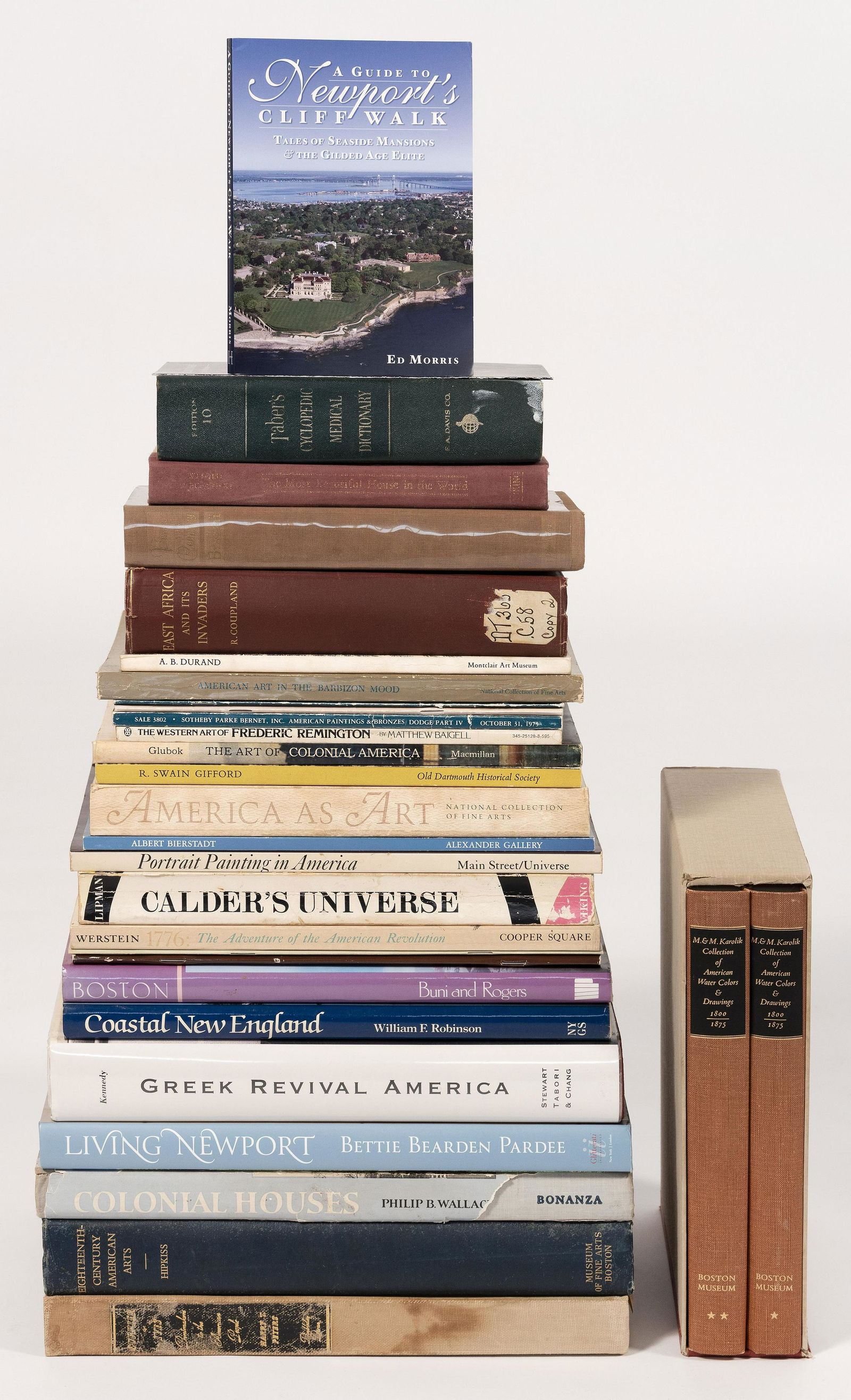 APPROX. THIRTY PUBLICATIONS ON ART, HISTORY AND: APPROX. THIRTY PUBLICATIONS ON ART, HISTORY AND ARCHITECTURE Sizes, bindings and conditions vary. Most illustrated. Includes Calder's Universe by Jean Lipman, East Africa and Its Invaders by R. Coupla