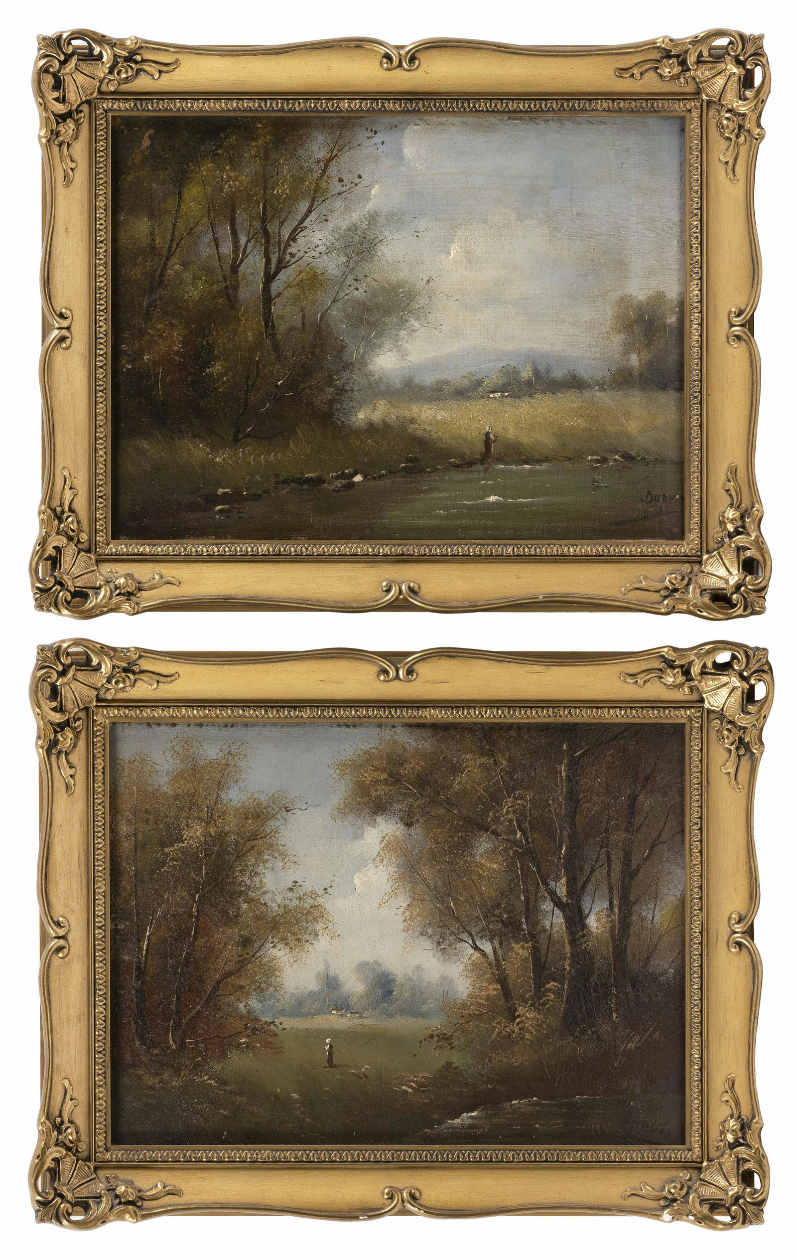 CONTINENTAL SCHOOL, 19th Century, Pair of landscapes., (1 of 2)