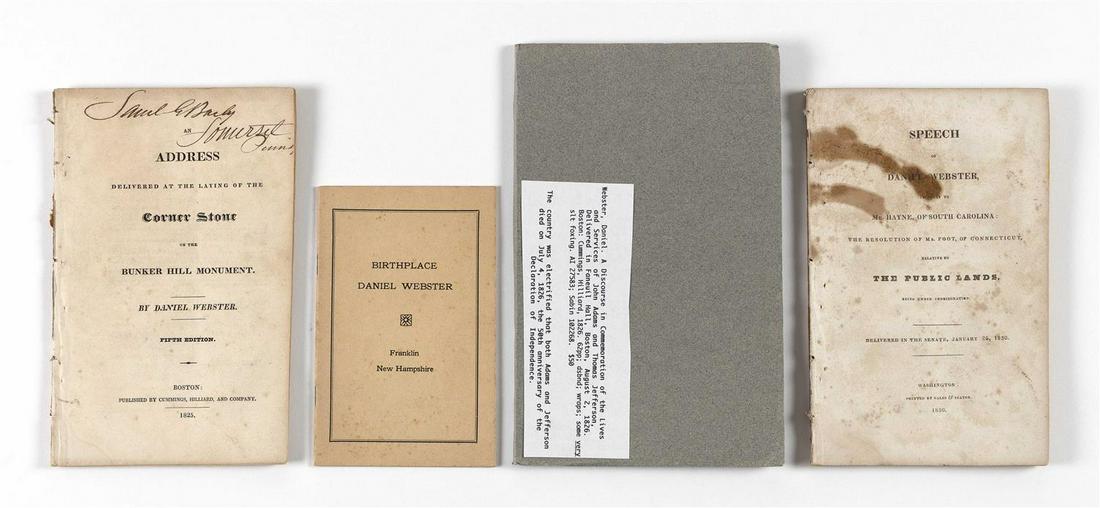 SEVENTY ASSORTED DOCUMENTS: SEVENTY ASSORTED DOCUMENTS1) "Discourse in Commemoration of the Lives and Services of John Adams and Thomas Jefferson, Delivered in Faneuil Hall, Boston, August 2, 1826" (Boston: Cummings, H