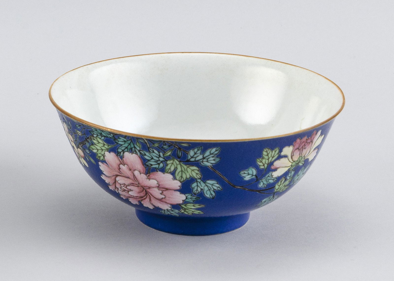 CHINESE POLYCHROME PORCELAIN BOWL 20th Century Height (1 of 10)