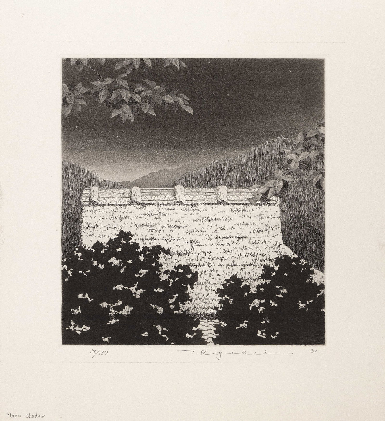 TANAKA RYOHEI Etching 13" x 12". Unframed. (1 of 1)