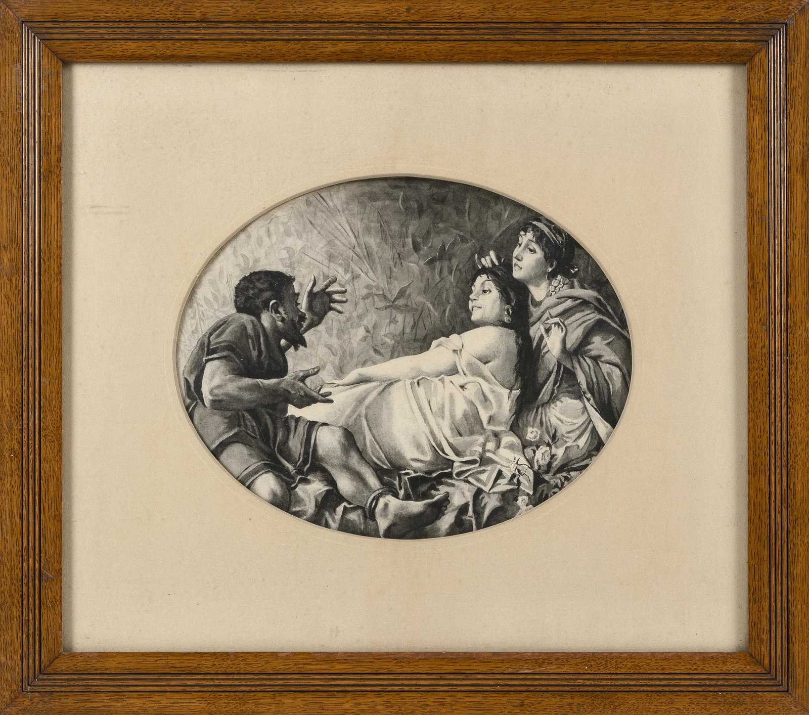 ATTRIBUTED TO CHARLES DANA GIBSON (New: ATTRIBUTED TO CHARLES DANA GIBSON New York/Maine/Massachusetts, 1867-1944 "Aesop". Unsigned. Typewritten note verso by the artist's sister attributes it to Gibson. Gouache on board, 11.5&quo