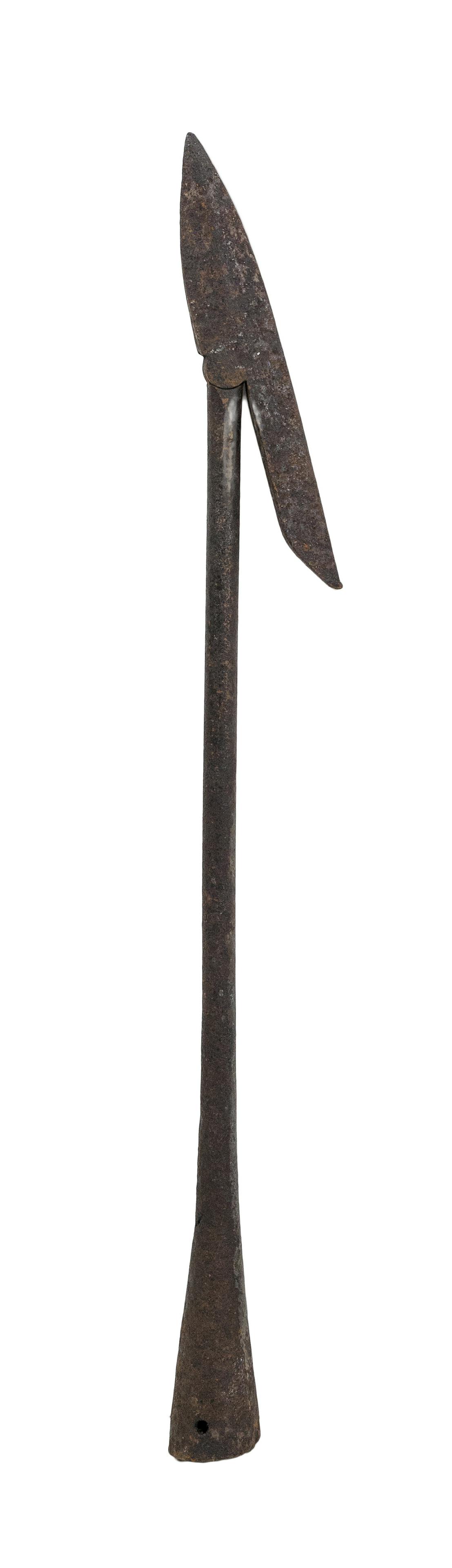 WROUGHT IRON TOGGLE HARPOON 19th Century Length 23.5". (1 of 2)