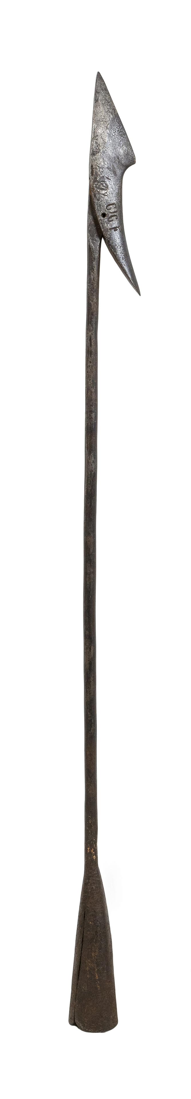 WROUGHT IRON TOGGLE HARPOON 19th Century Length 32". (1 of 4)