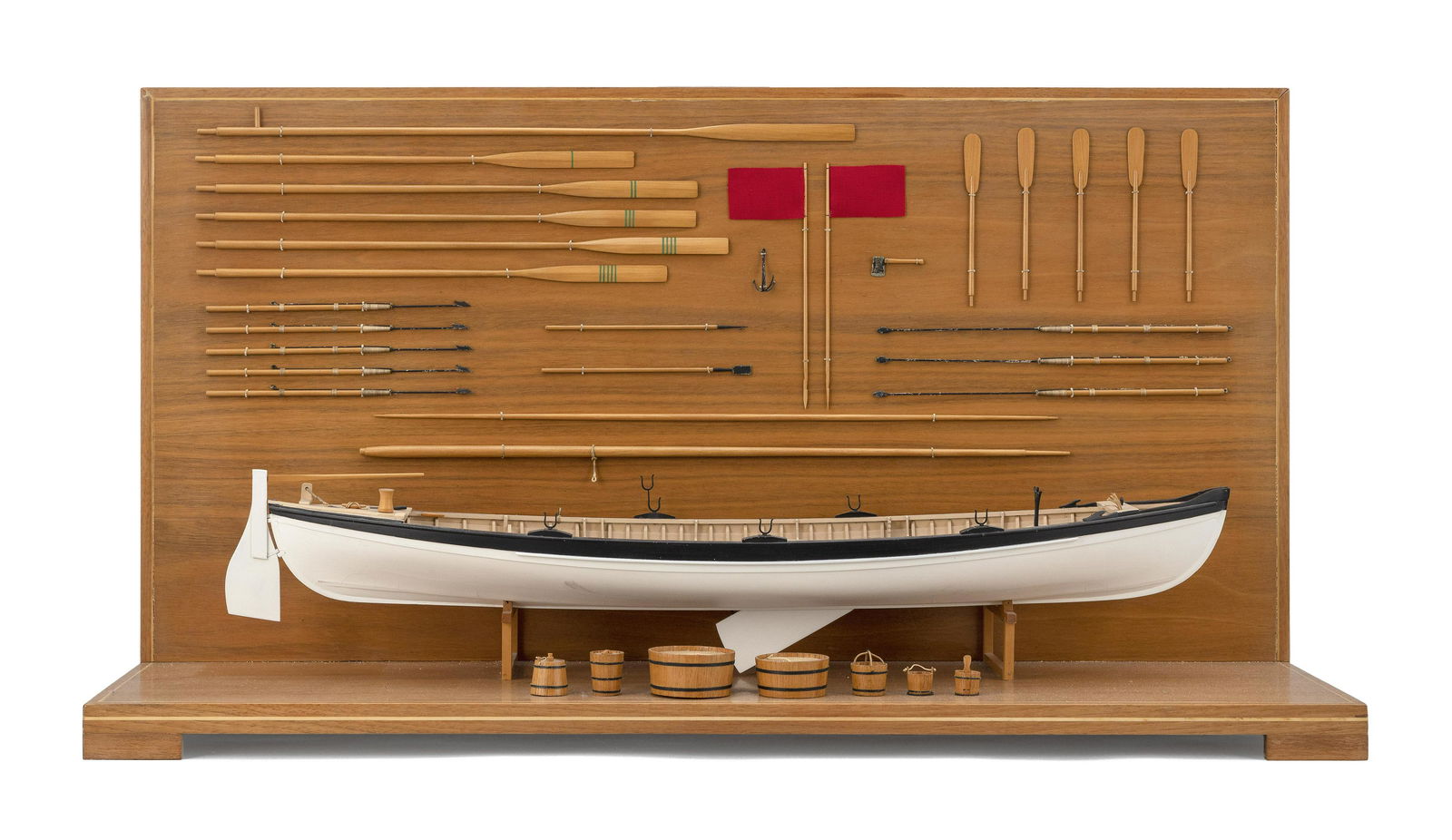 CASED SCALE MODEL OF A WHALEBOAT BY ALFRED BROWNELL (1 of 2)