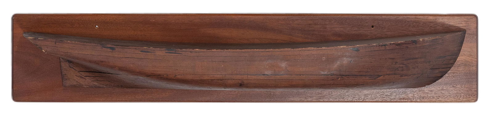 MOUNTED BUILDER'S HALF HULL MODEL, 19th Century (1 of 2)