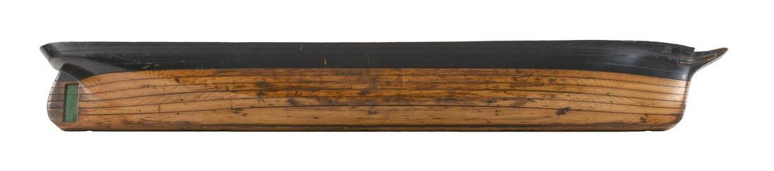 BUILDER'S HALF HULL MODEL OF THE SAIL/STEAM SHIP (1 of 2)