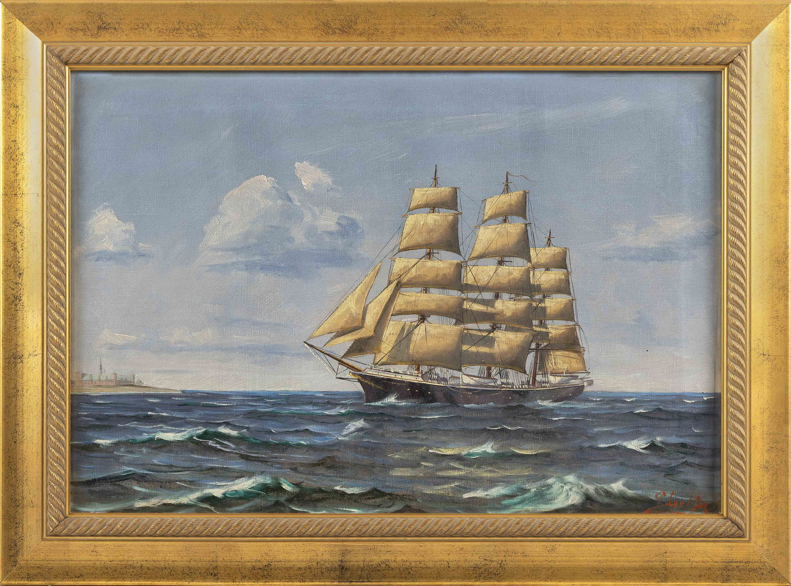 AMERICAN SCHOOL (20th Century,), The clipper ship (1 of 3)